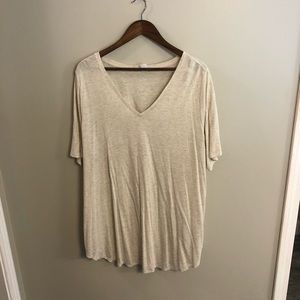 Plus size Old Navy cream tunic with gold flecks 3X